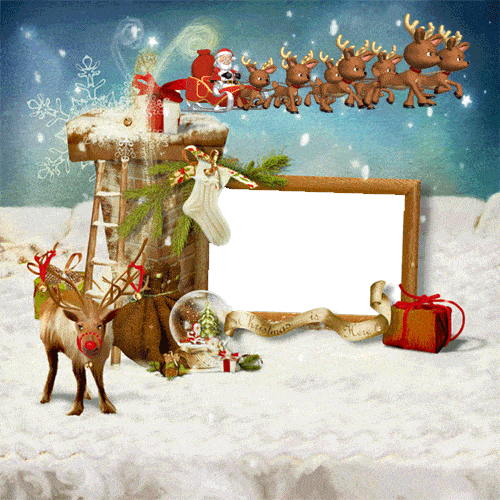 Gif coche de santa claus y renos Gif coche de santa claus y renos - Gif coche de santa claus y renos
