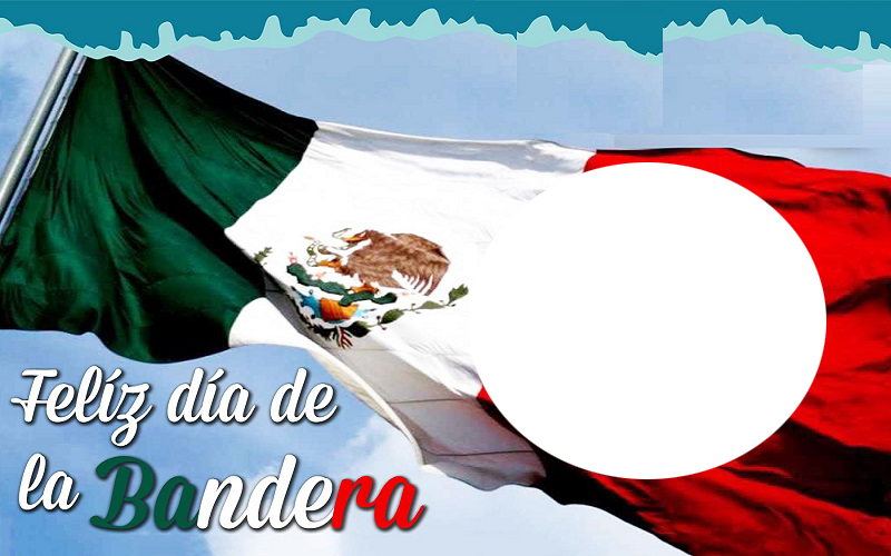 Feliz Dia De La Bandera Mexicana Marco Marcos Para Fotos