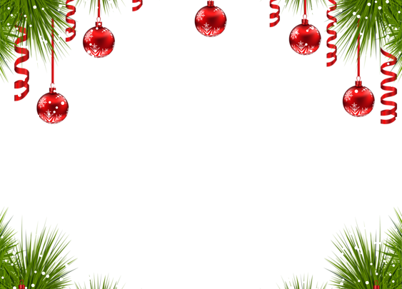 Marco navideño con adornos rojos 563x405 - Marco navideño con adornos rojos
