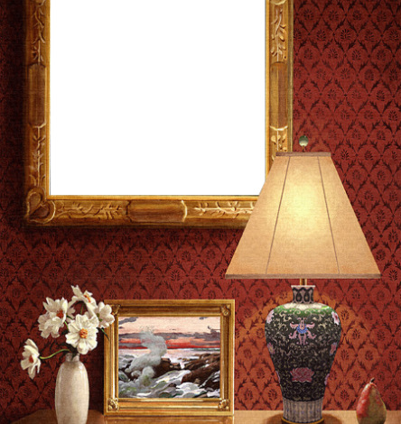 majestuoso marco de fotos de pared roja clásica 444x470 - majestuoso marco de fotos de pared roja clásica