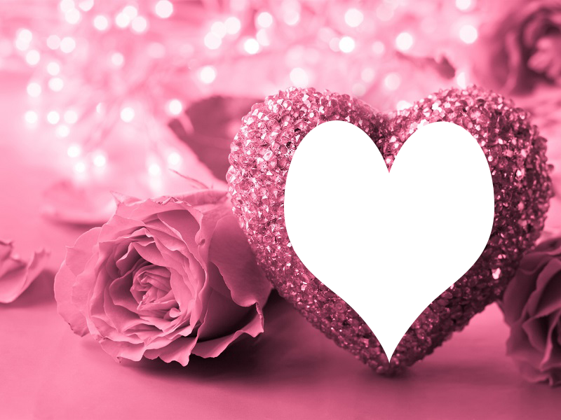 Precioso Corazon Rosa Marco - Precioso Corazón Rosa Marco