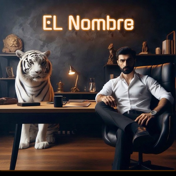 Escribe tu nombre en la foto con tigre blanco