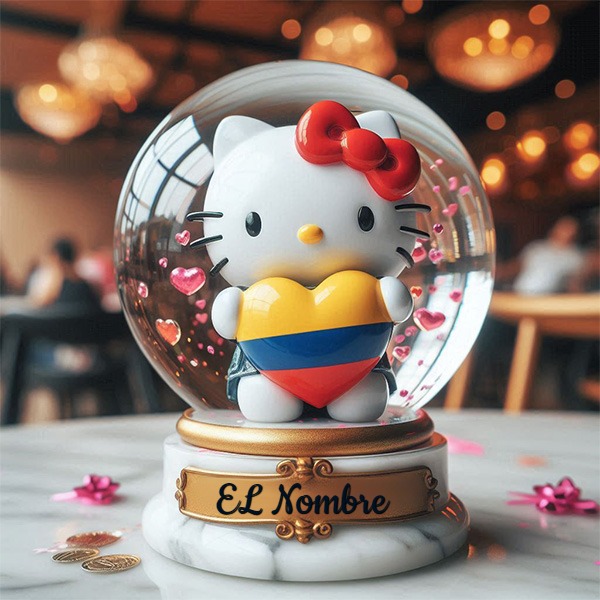 Personaliza tu foto con Hello Kitty y Colombia