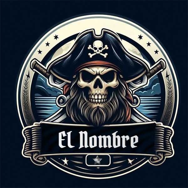 Agrega Tu Nombre en una Foto de Perfil de Pirata Calavera