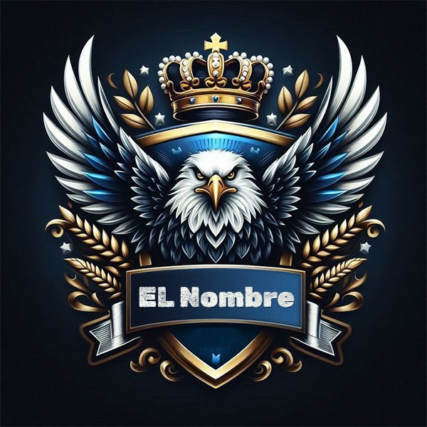 Escribe tu nombre en foto de escudo de águila real