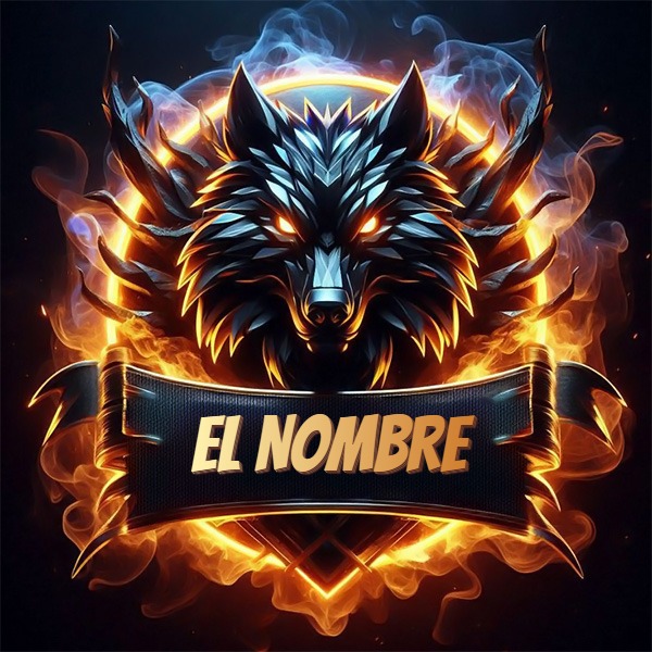 Personaliza Tu Perfil con una Imagen de Lobo Poderoso y Tu Nombre