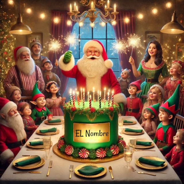 Añade tu nombre en la cena de Navidad con Santa Claus