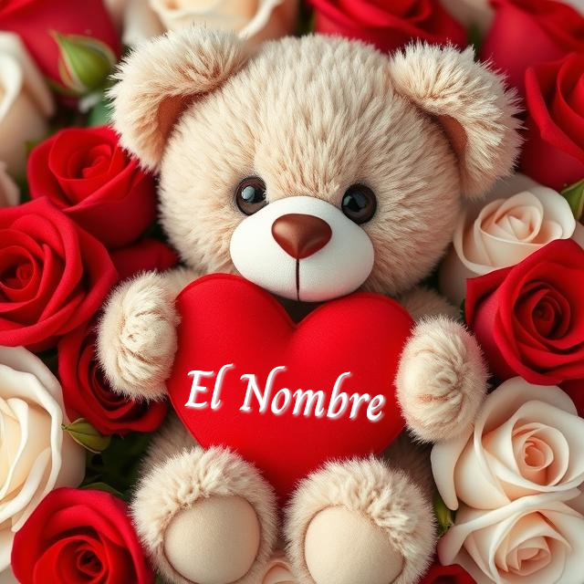 Añade tu nombre a una foto romántica para San Valentín