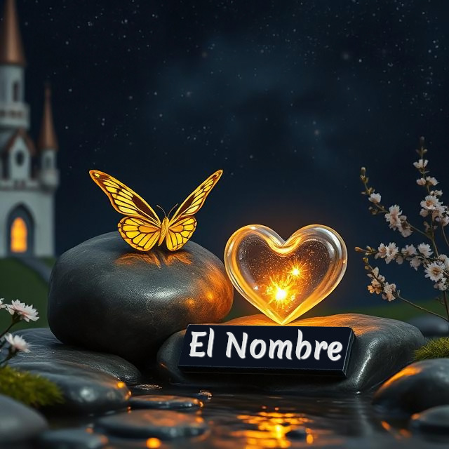 Personaliza tu amor: Añade tu nombre en esta mágica foto romántica