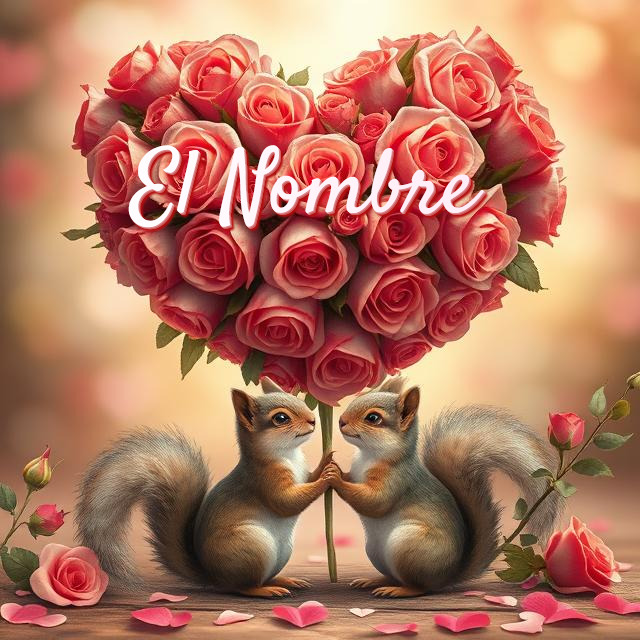 Personaliza una imagen romántica con tu nombre